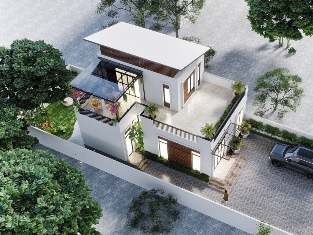 Thiết kế kiến trúc nhà với nhiều không gian xanh