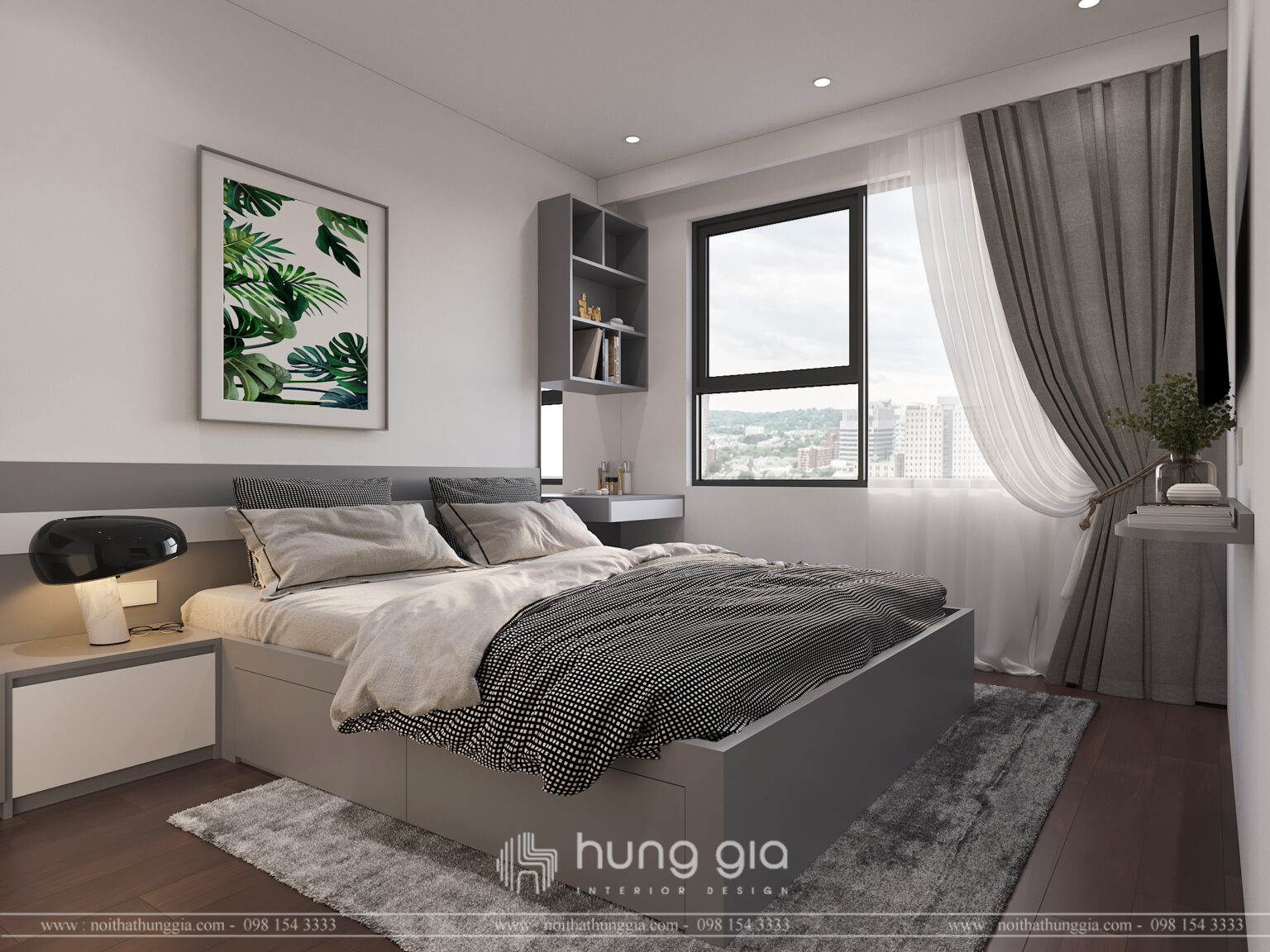 Thiết kế phòng ngủ tận dụng ánh sáng tự nhiên