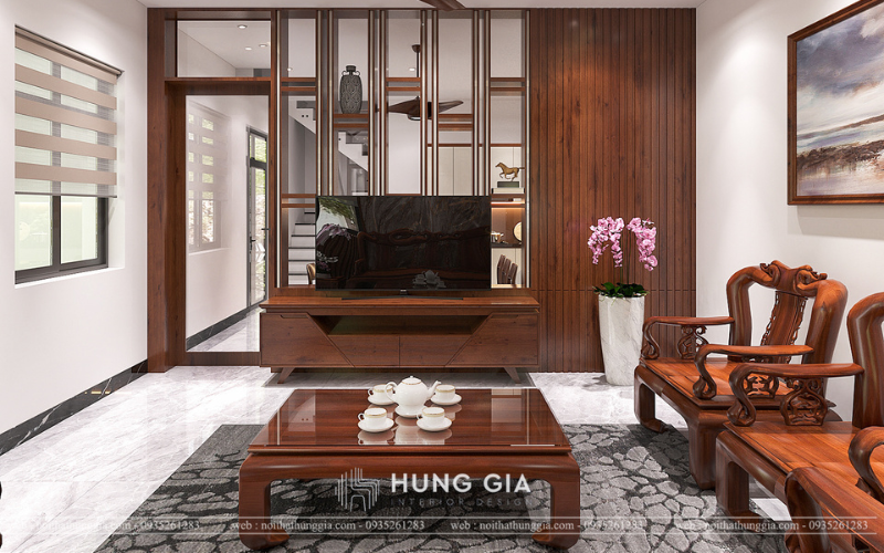 Thiết kế phòng khách không gian cổ điển
